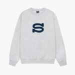 Equipaggio Stussy Letterman Grigio