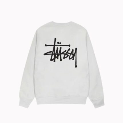 Felpa Bianca Girocollo Di Stussy Paris