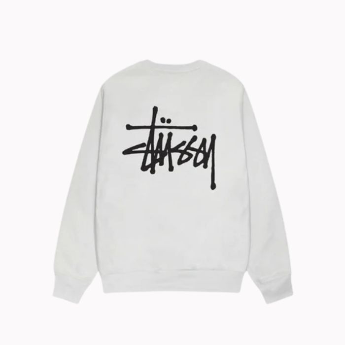 Felpa Bianca Girocollo Di Stussy Paris