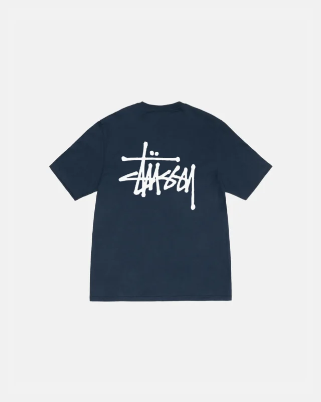 Maglietta blu navy Stussy Basic
