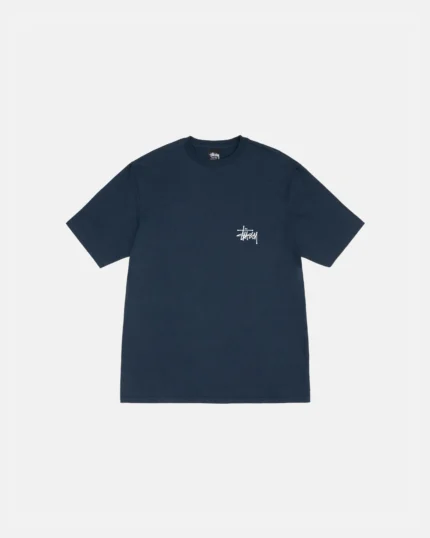 Maglietta blu navy Stussy Basic