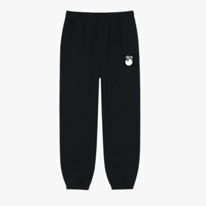 Pantaloni Neri Con Logo Stussy 8 Ball Pantaloni Neri Con Logo Stussy 8 Ball